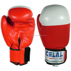 Guantes de boxeo profesionales de cuero, guantes de boxeo de grado Premium, equipo de entrenamiento de Fitness - Product Image 1