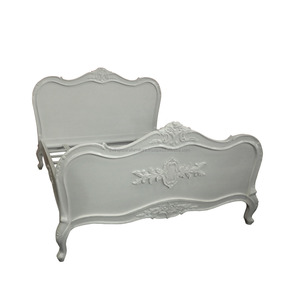 ชุดห้องนอนเฟอร์นิเจอร์อินโดนีเซีย-ฝรั่งเศสเฟอร์นิเจอร์จังหวัดมะฮอกกานีเตียงสีขาว - Product Image 1