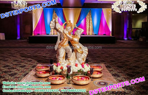 Statue de paon coloré en Fiber de haute qualité, décoration d'entrée de mariage, fabricant, en vogue - Product Image 5