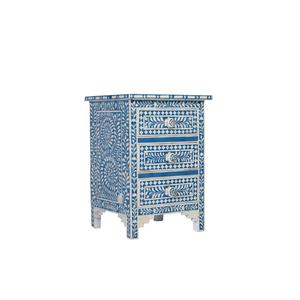 แม่สีฟ้าและสีชมพูของมุกฝัง Nightstand - Product Image 1