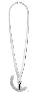 Collin Pelvimeter, Pince à épiler chirurgicale obstétricale 35 cm, manuelle, en acier inoxydable, certifiée CE, instrument médical de classe I - Product Image 2