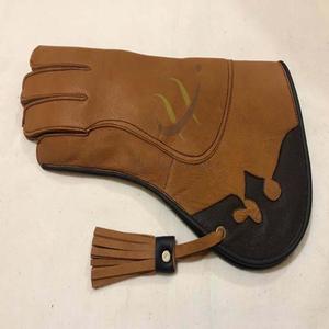 Piège à animaux en cuir de vachette à deux couches de fauconnerie avec couleur personnalisée - Product Image 2