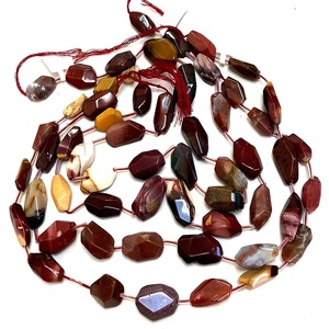 High Quality Mookaite jasper Nugget Faceted Drilled Faceted Gemstone Full Strand Natural <b>Crystal</b> <b>Healing</b> <b>Necklace</b> Wholesaler - Product Image 3