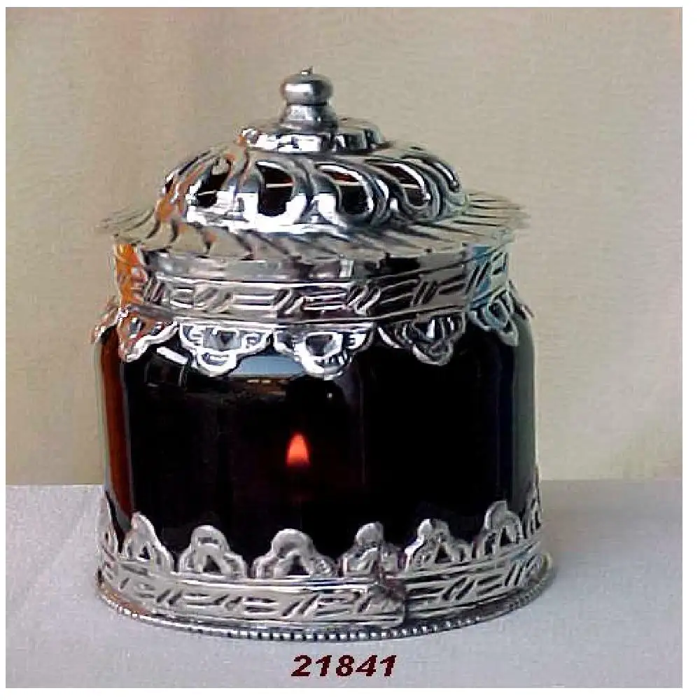 Suporte de vela decorativo para chá, preço de atacado, luz preta, prata, latão e vidro, para chá