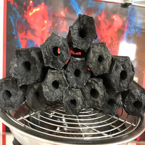 ถ่านอัดแท่งรูปหกเหลี่ยม ผลิตด้วยเครื่องจักร ทำจากขี้เลื่อยไม้เนื้อแข็ง รูเล็ก ติดไฟนาน 4-5 ชั่วโมง เหมาะสำหรับใช้ปิ้งย่าง ให้ความร้อน 8000 แคลอรี่ ขี้เถ้าน้อย - Product Image 4