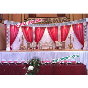Décoration de scène de mariage asiatique Exclusive, création indienne dernier modèle, avec canapé - Product Image 1
