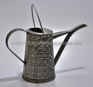 Pot de fleurs en métal galvanisé peint à la main de haute qualité, design vintage IHA, pour intérieur et extérieur, jardin - Product Image 6