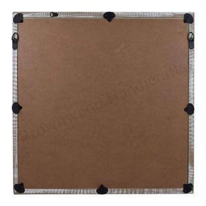 Artesanías artesanales MDF Panel de espejo decorativo de pared Diseño tallado cuadrado para decoración de pared de habitación Precio al por mayor - Product Image 3