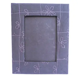 Beautiful Dark Blue Color Recycled Cotton Paper Wood Free Lovely Green Life Style Product For Home Decor Embroidery Photo Frame