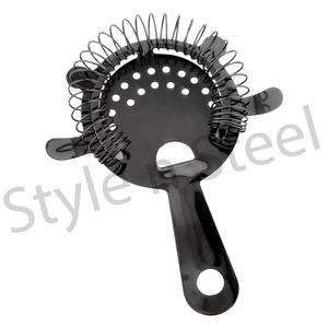 Passoire à glace à motif et logo personnalisés Passoire à cocktail en acier inoxydable Passoire à cocktail en acier inoxydable - Product Image 1