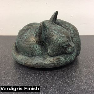 Brassworld India <b>Cat</b> Figurine Pet Cremation <b>Urn</b> Premium Funeral Supplies - Product Image 4