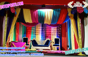 Mehandi Stage Decoration With <b>Swing</b> Muslim Mehandi Stage Decoration Indian Wedding Stage Decor - Product Image 2