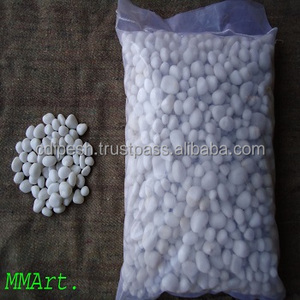 Gran oferta Super White Natural Stone Aggregate Grit Wash Pebbles Cobble Stone Decoración de pared para el diseño del jardín Inspirado India - Product Image 1