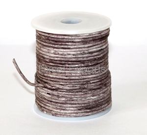 Cordons en cuir véritable de haute qualité en différentes couleurs 1mm 2mm 3mm fabrication de bijoux tresses sac accessoires pour approvisionnement en gros - Product Image 5