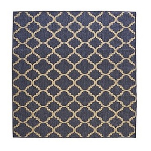 Tapis en fil de PET moderne, 1 pièce, tissage à la main, pour usage extérieur et intérieur, tapis rectangulaire, géométrique, couleur personnalisée - Product Image 1