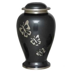 Mejor clásico negro plata Memorial Metal latón/aluminio adultos cenizas funerarias humanas urnas de cremación almacenamiento Americano/europeo - Product Image 4