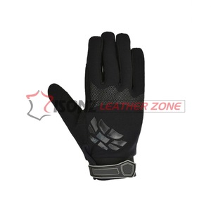 Gants de travail en cuir synthétique noir de qualité supérieure, antidérapants, 10 pouces, sans latex - Product Image 4