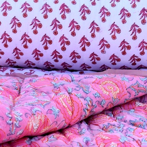 Edredón de Invierno Suave 100% Algodón con Estampado Artesanal, Tamaño Queen, Manta Tejida Craftjaipur - Product Image 3