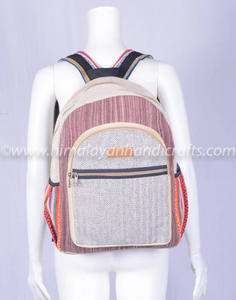 Mochila de lona Natural hecha a mano Unisex, estilo bohemio, escolar, para ordenador portátil, 0055a - Product Image 3