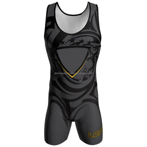 Custom Logo Sublimation Sportswear <b>Weightlifting</b> Youth <b>Singlet</b> Suit Wrestling <b>Singlet</b> - Product Image 2