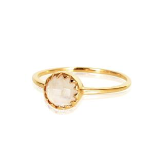 Wholesale 925 <b>Sterling</b> <b>Silver</b> <b>Ring</b> Gold Plating Rainbow Moon Gemstone <b>Set</b> Nice Natural Stone Bezel Setting for Weddings Parties - Product Image 2