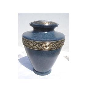 Hot Vantage, urna moderna de lujo con bandas doradas antiguas para cenizas de cremación para adultos, urna superior de cúpula de Metal de estilo americano, suministros funerarios - Product Image 2