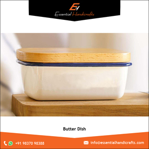 Platos de forma Rectangular de nuevo diseño, plato de mantequilla, barco con tapa de madera, plato de mantenimiento de mantequilla para almacenamiento de mantequilla de queso - Product Image 6