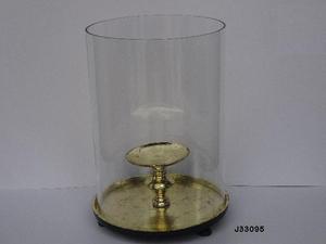 Portavelas de huracán negro y dorado de dos tonos de alta calidad hecho en aluminio fundido decoración del hogar decoración de boda - Product Image 5