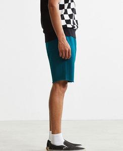 Pantalones cortos deportivos para hombre OEM al por mayor personalizados de alta calidad de algodón polar transpirable gimnasio Fitness pantalones cortos de sudor bajo impreso poliéster - Product Image 5
