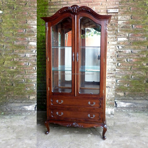 Meuble de salon classique, vitrine - Meubles en acajou d'Indonésie - Product Image 4