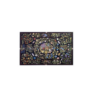 Luxury <b>White</b> Marble Pietra Dura Dining <b>Table</b> Top - Product Image 1