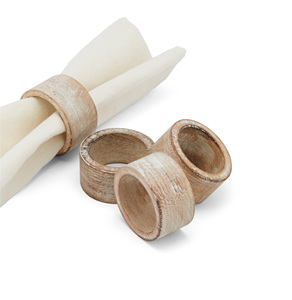 NOUVELLE BELLE EN BOIS FAITS À LA MAIN ANNEAUX de SERVIETTE - Product Image 4