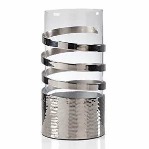 เชิงเทียนสแตนเลสคุณภาพเยี่ยม เงางาม พร้อมแก้วใส สำหรับตกแต่งบ้านและโรงแรม - Product Image 1