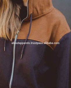 Sudadera bordada de lana con manga a rayas en contraste, jersey de moda para hombre, sudaderas con capucha transpirables con logotipo personalizado verde oliva - Product Image 4