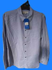 Camisa Casual de Manga Larga a Rayas de Marca Bangladeshi para Hombre, Corte Regular, Botones Cubiertos, 100% Algodón, Tallas de Verano S-3XL - Product Image 4