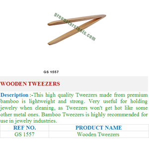 GREEN STARS SA PVT LTD GS 1557 Pinzas de acero inoxidable Equipo de joyería para joyeros profesionales - Product Image 2