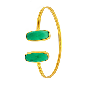 Prehnite 925หินโมราอัญมณีเงินสเตอร์ลิงเหลืองชุบทองปรับได้เครื่องประดับกำไลข้อมืออินเทรนด์สำหรับผู้หญิงโอกาสในการแต่งงาน - Product Image 2