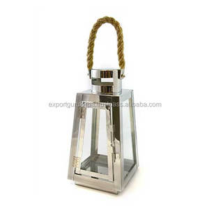Candelabro con mango de cordel de diseño para decoración navideña - Product Image 1