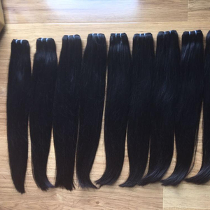 Extensión de cabello Remy virgen de Vietnam, máquina de doble trama, cabello humano recto sedoso, todos los colores adecuados - Product Image 1