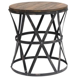 Mesa de centro INDUSTRIAL de madera y METAL, Hierro de alta calidad con mesa de centro de madera - Product Image 2