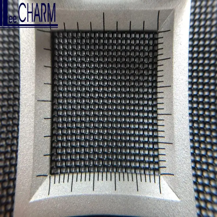 LCDW006 Taiwan 100% Polyester Medium Weight Woven Square Stiff Black Dyed Net Fabric 300g/y 54" Width Home Textile Bags Industry