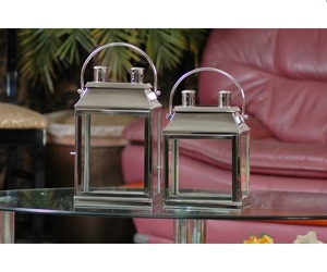 Linternas decorativas hechas de acero inoxidable de alta calidad para el hogar, bodas, decoración de Navidad a granel - Product Image 3