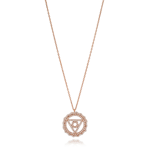 Triángulo y Círculo forma colgante turco venta al por mayor hecho a mano 925 joyería de plata esterlina - Product Image 1