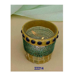 Votive en verre de mosaïque de verre pur en métal décoratif de première classe - Product Image 2