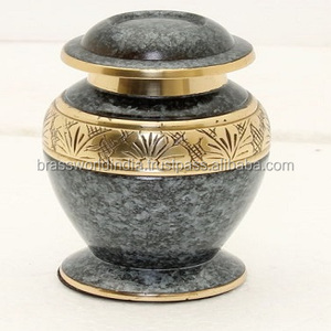 Recuerdo de flores de la tierra, recuerdo de cremación de BRASSWORLD, INDIA - Product Image 1