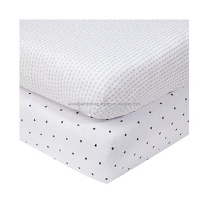 Organic Fitted Baby Crib Sheet with Custom Logo - Product Image 1