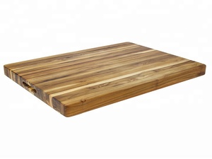 Planche à découper en bois de teck massif avec poignée trouée Planche à découper en bois d'acacia du Vietnam Planches à découper en teck Teck réversible - Product Image 5