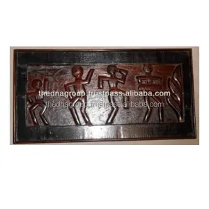 Wooden carved wood wall decor (5) tribal art 002 other home decor the d.n.a. group in;27243