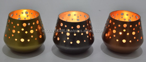 Portavelas de Hierro Hechos a Mano para Decoración del Hogar y Navidad con Perforación - Product Image 4