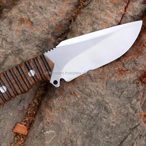 חדש בעבודת יד D2 פלדה סקינר & ציד סכין (ZR351)